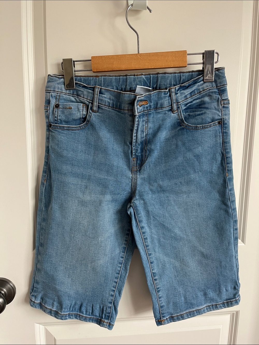 Zara Kids Classic Light Blue Women’s Denim Bermuda Shorts